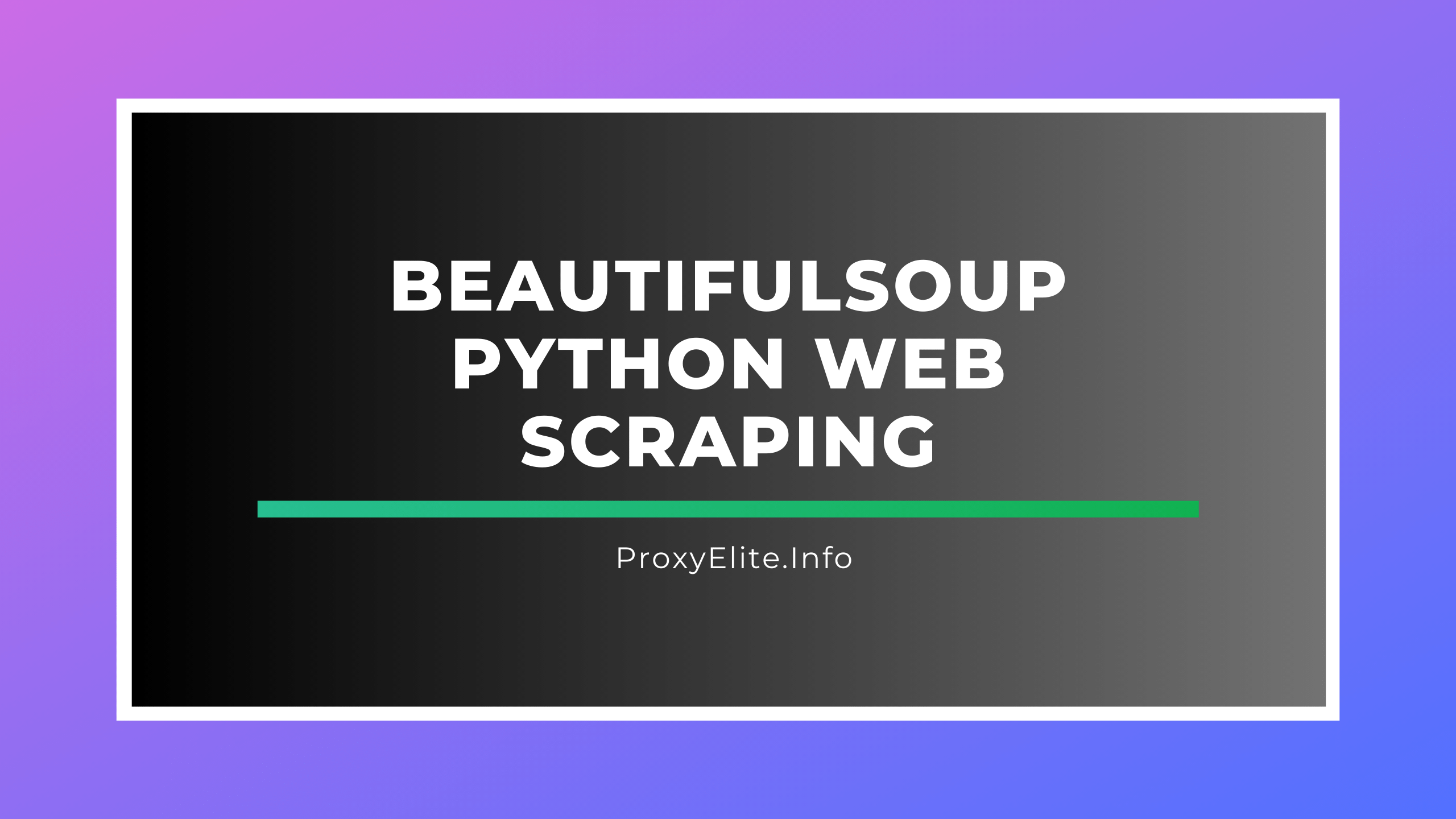 Raspado web de Python de BeautifulSoup